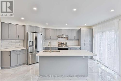 241 Fred Mclaren Boulevard, Markham, ON - Indoor Photo Showing Kitchen With Stainless Steel Kitchen With Double Sink With Upgraded Kitchen