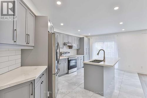 241 Fred Mclaren Boulevard, Markham, ON - Indoor Photo Showing Kitchen With Double Sink