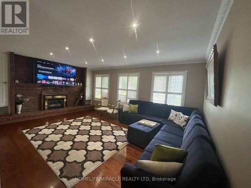 3 Bellini Avenue E, Brampton, ON - Indoor Photo Showing Living Room With Fireplace