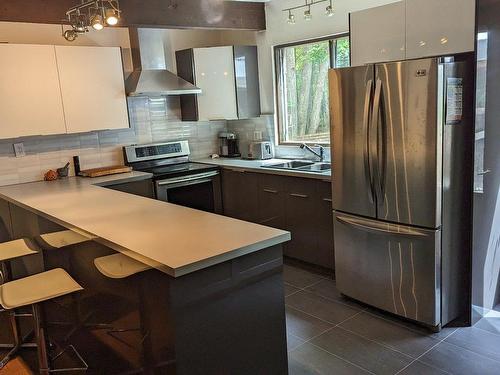 Cuisine - 2750 Rue Des Bouleaux, Sainte-Adèle, QC - Indoor Photo Showing Kitchen With Double Sink