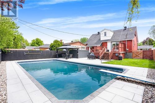 736 Cartier Boulevard, Hawkesbury, ON - Outdoor With In Ground Pool With Deck Patio Veranda With Backyard