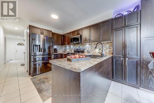 8 Reed Drive, Ajax, ON - Indoor Photo Showing Kitchen With Double Sink With Upgraded Kitchen