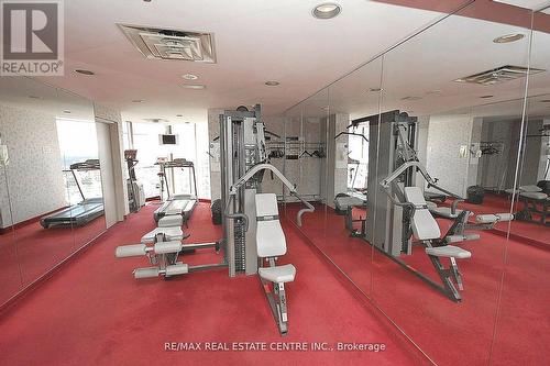 1504 - 45 Kingsbridge Garden Circle, Mississauga, ON - Indoor Photo Showing Gym Room