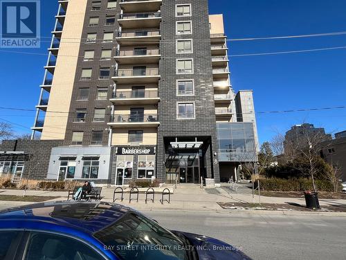 801 - 8 Hickory Street W, Waterloo, ON - Outdoor With Balcony With Facade
