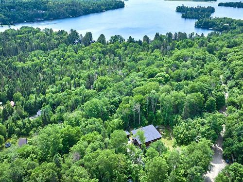 Photo aÃ©rienne - 34 Ch. Lac-Léon, Saint-Donat, QC - Outdoor With Body Of Water