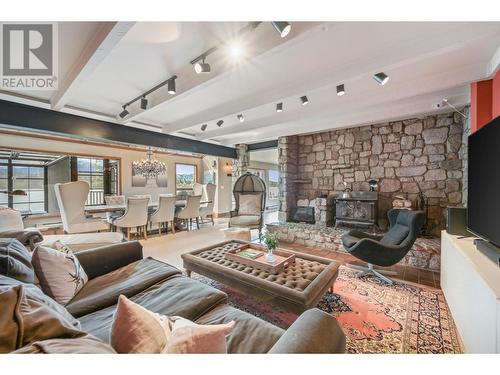 661 Lakeview  Road, Windermere, BC - Indoor Photo Showing Living Room With Fireplace