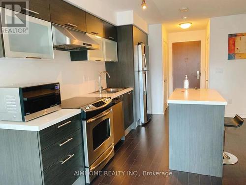 1221 - 386 Yonge Street, Toronto, ON - Indoor Photo Showing Kitchen With Stainless Steel Kitchen