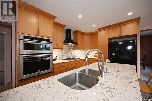 1584 Wahlmeier Drive, Estevan, SK - Indoor Photo Showing Kitchen With Double Sink