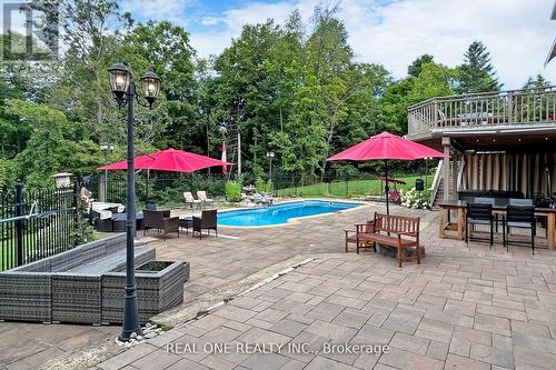 12 Jarvis Avenue, Aurora, ON - Outdoor With In Ground Pool With Deck Patio Veranda