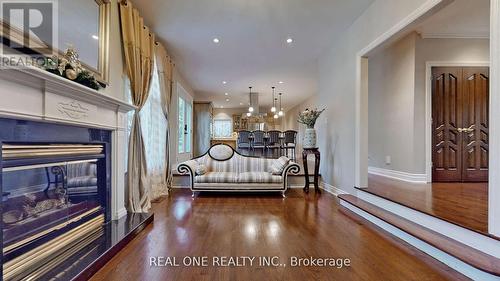 12 Jarvis Avenue, Aurora, ON - Indoor Photo Showing Living Room With Fireplace