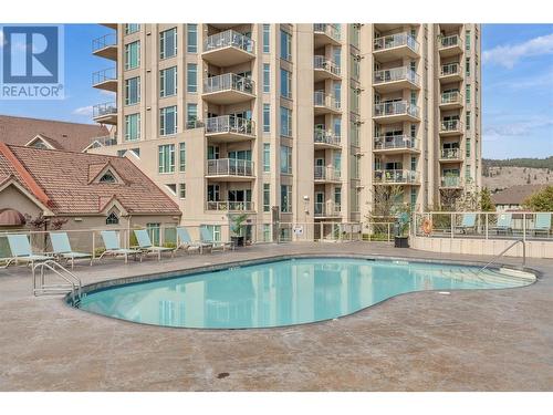 1128 Sunset Drive Drive Unit# 407, Kelowna, BC - Outdoor With In Ground Pool With Balcony
