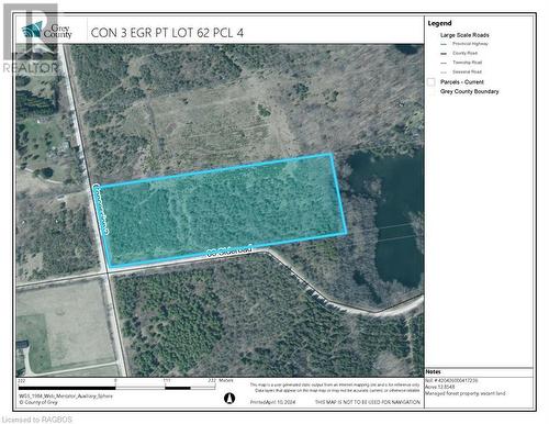 Con 3 Egr Pt Lot 63 Pcl 4 Concession, Chatsworth, ON 