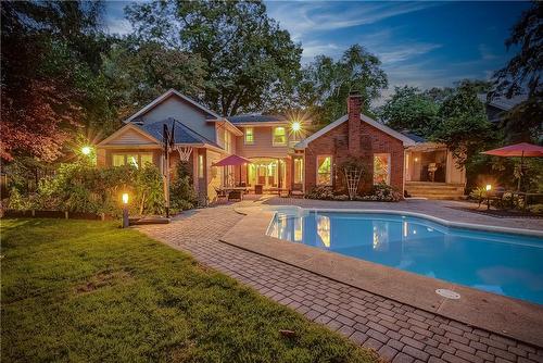 3021 Lakeshore Road, Burlington, ON - Outdoor With In Ground Pool