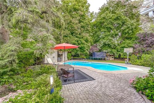 3021 Lakeshore Road, Burlington, ON - Outdoor With In Ground Pool With Backyard