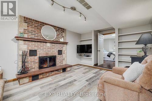 6 Clydebank Drive, Cambridge, ON - Indoor Photo Showing Living Room With Fireplace
