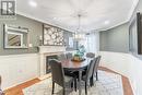 33 Prince Drive, Bradford West Gwillimbury (Bradford), ON  - Indoor Photo Showing Dining Room With Fireplace 