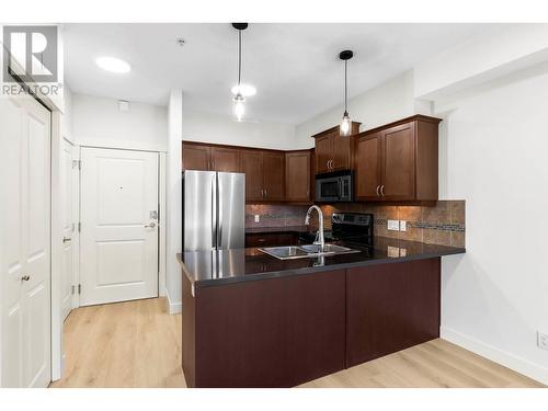 3533 Carrington Road Unit# 202, West Kelowna, BC - Indoor Photo Showing Kitchen With Double Sink