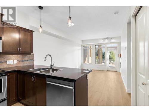 3533 Carrington Road Unit# 202, West Kelowna, BC - Indoor Photo Showing Kitchen With Double Sink