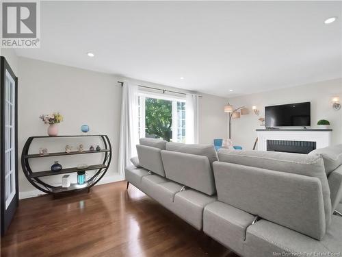 73 Woodland Drive, Moncton, NB - Indoor Photo Showing Living Room With Fireplace