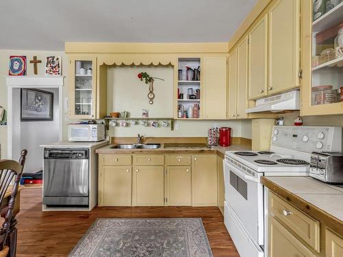 Kitchen - 7941 Av. Royale, Château-Richer, QC - Indoor Photo Showing Kitchen With Double Sink