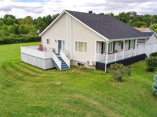 Photo aÃ©rienne - 105 Rue Garrett, New Richmond, QC - Outdoor With Deck Patio Veranda