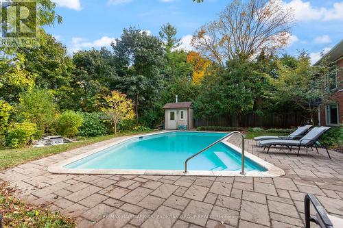 195 Burbank Drive, Toronto (Bayview Village), ON - Outdoor With In Ground Pool With Backyard