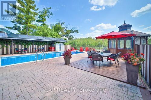 233 Sand Road, East Gwillimbury, ON - Outdoor With In Ground Pool With Deck Patio Veranda With Backyard