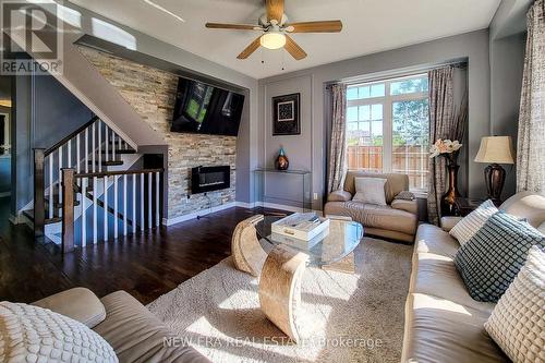 3 Hartland Road, Hamilton (Stoney Creek), ON - Indoor Photo Showing Living Room With Fireplace