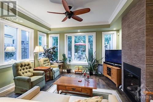 302 Byron Avenue, Ottawa, ON - Indoor Photo Showing Living Room With Fireplace