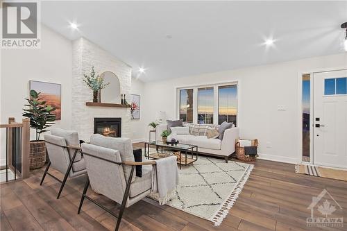 209 Trudeau Crescent, Russell, ON - Indoor Photo Showing Living Room With Fireplace