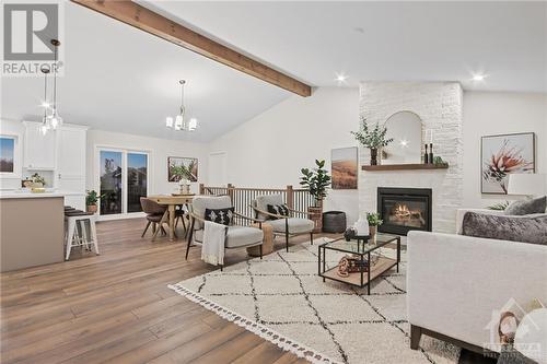 209 Trudeau Crescent, Russell, ON - Indoor Photo Showing Living Room With Fireplace