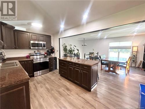 7719 Route 8, New Bandon, NB - Indoor Photo Showing Kitchen With Double Sink