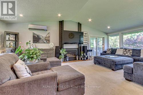 4504 East Road, Central Elgin (Port Stanley), ON - Indoor Photo Showing Living Room With Fireplace