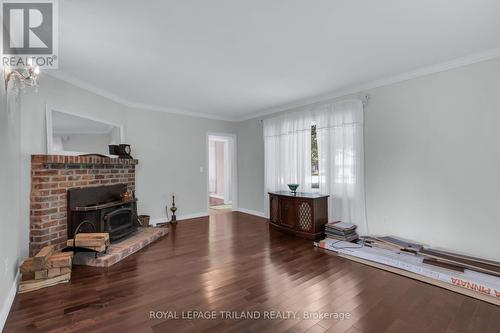 15772 Turin Line, Chatham-Kent, ON - Indoor With Fireplace