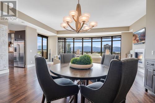 1395 Ellis Street Unit# 902, Kelowna, BC - Indoor Photo Showing Dining Room