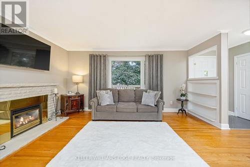 162 Prince Charles Drive, Halton Hills (Georgetown), ON - Indoor Photo Showing Living Room With Fireplace