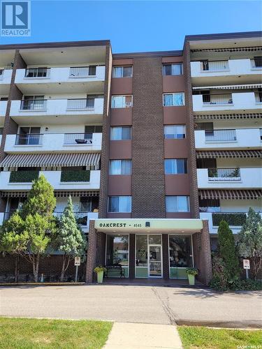 401 4545 Rae Street, Regina, SK - Outdoor With Balcony With Facade