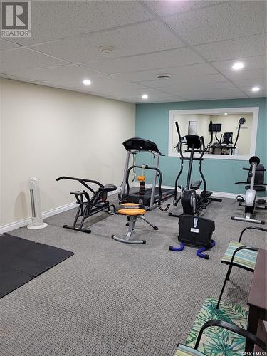 401 4545 Rae Street, Regina, SK - Indoor Photo Showing Gym Room