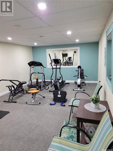 401 4545 Rae Street, Regina, SK - Indoor Photo Showing Gym Room