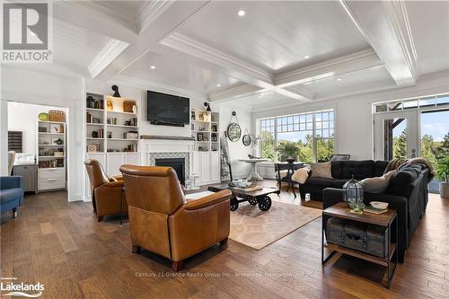 2194 Unicorn Road, Dysart Et Al, ON - Indoor Photo Showing Living Room With Fireplace