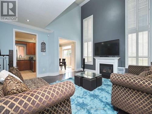 112 Stoneylake Avenue, Brampton (Southgate), ON - Indoor Photo Showing Living Room With Fireplace