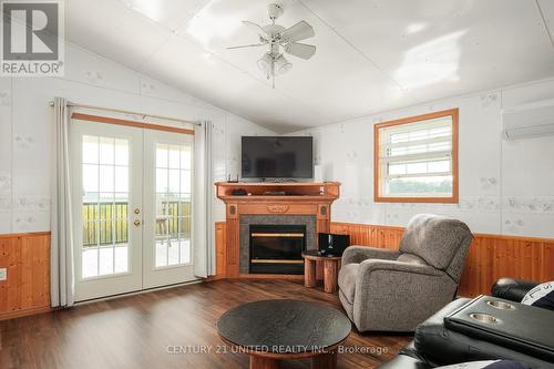 93 Otter Road, Curve Lake First Nation 35 (Curve Lake First Nation), ON - Indoor Photo Showing Living Room With Fireplace