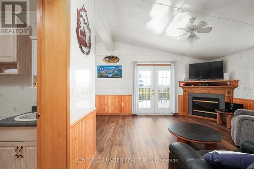 93 Otter Road, Curve Lake First Nation 35 (Curve Lake First Nation), ON - Indoor Photo Showing Living Room With Fireplace