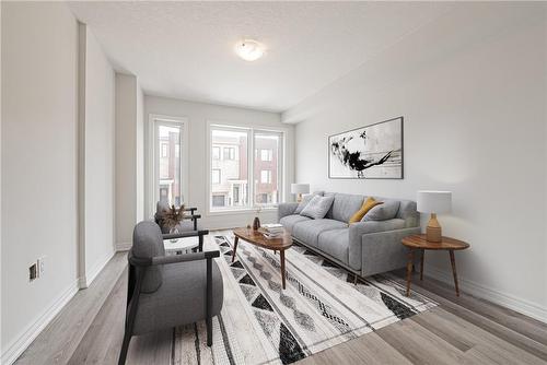 VIRTUALLY STAGED - 13A Bingham Road, Hamilton, ON - Indoor Photo Showing Living Room