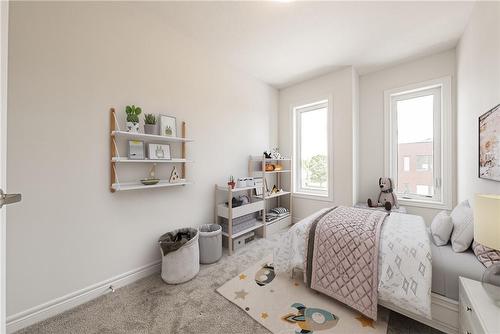 VIRTUALLY STAGED - 13A Bingham Road, Hamilton, ON - Indoor Photo Showing Bedroom