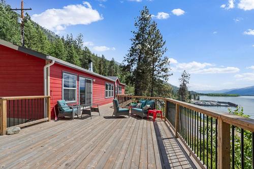 9412 Highway 3A, Kuskanook, BC - Outdoor With Body Of Water With Deck Patio Veranda With Exterior