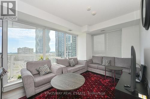 1410 - 4065 Confederation Parkway, Mississauga (City Centre), ON - Indoor Photo Showing Living Room