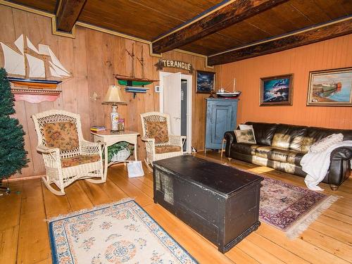 Salon - 46 Route 132 E., Saint-Denis-De La Bouteillerie, QC - Indoor Photo Showing Living Room With Fireplace