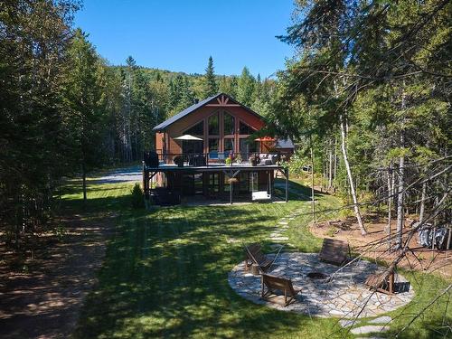 Back facade - 2088 Ch. Régimbald, Saint-Donat, QC - Outdoor With Deck Patio Veranda