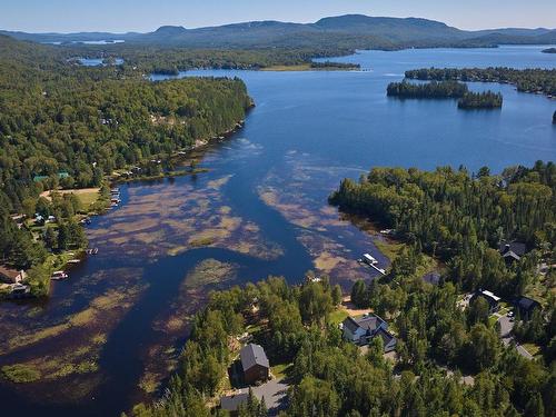 Aerial photo - 2088 Ch. Régimbald, Saint-Donat, QC - Outdoor With Body Of Water With View